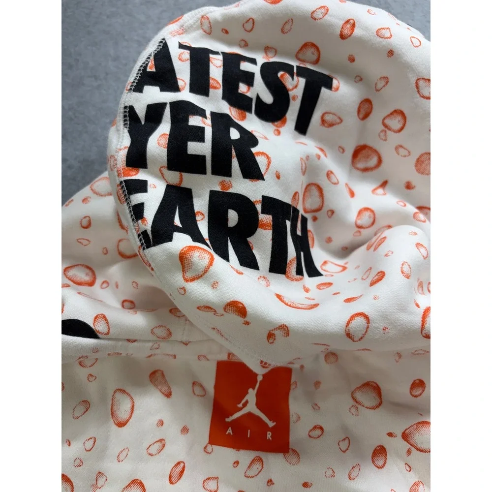 Jordan Gatorade Be Like Mike Hoodie White Orange AH7913-100 XL - Picture 10 of 11